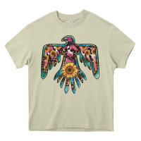 Mossy pinky western sunflower thunderbird Heavy Core Tee - BarkalooDesign