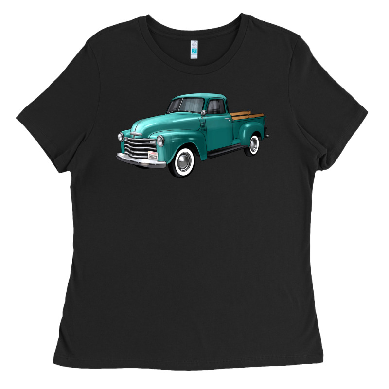 Western Truck Left 34 View Ladies Tee by FaDigitalArtStudio | Teevron