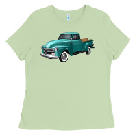 Matcha western truck left 34 view Ladies Tee - FaDigitalArtStudio