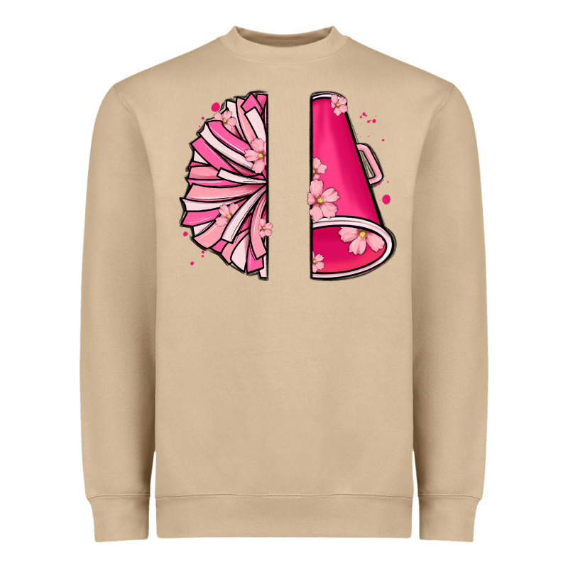 Custom Name Cheerleader With Megaphone Heavyweight Sweatshirt by MaliasSmallBusiness | Teevron