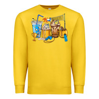 Lemon Volleyball coffee cups Premium Sweatshirt - HowdyJamesFarm