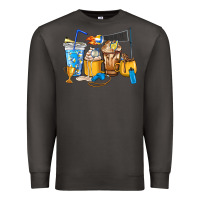 Smoke Volleyball coffee cups Premium Sweatshirt - HowdyJamesFarm