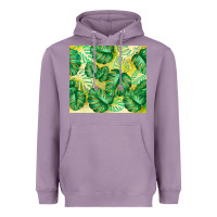 Lavender monstera leaf Heavyweight Hoodie - TumblerDesignByShophia