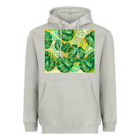 Moon Dust monstera leaf Heavyweight Hoodie - TumblerDesignByShophia
