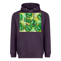 Plum monstera leaf Heavyweight Hoodie - TumblerDesignByShophia