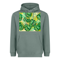 Sage monstera leaf Heavyweight Hoodie - TumblerDesignByShophia