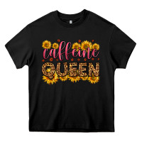 Black caffeine queen Heavy Core Tee - HRA Design Shop