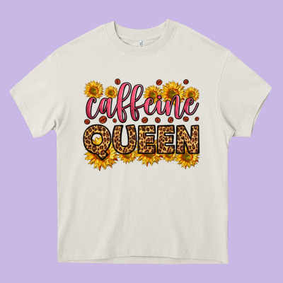 Caffeine Queen Heavy Core Tee Designed By Hra Design Shop