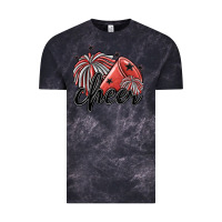 Cloud Black cheer Vintage Tee - MaliasSmallBusiness