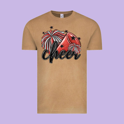 Cheer Vintage Tee Designed By Maliassmallbusiness