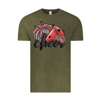 Vintage Olive cheer Vintage Tee - MaliasSmallBusiness