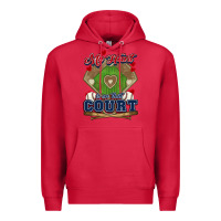 Cardinal My heart is on that court Baseball Premium Hoodie - HowdyJamesFarm