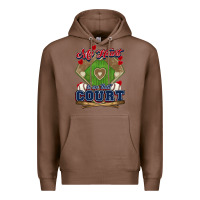 Chestnut My heart is on that court Baseball Premium Hoodie - HowdyJamesFarm