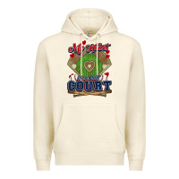 Sandshell My heart is on that court Baseball Premium Hoodie - HowdyJamesFarm