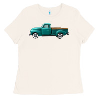 Bone western truck left side view Ladies Tee - FaDigitalArtStudio