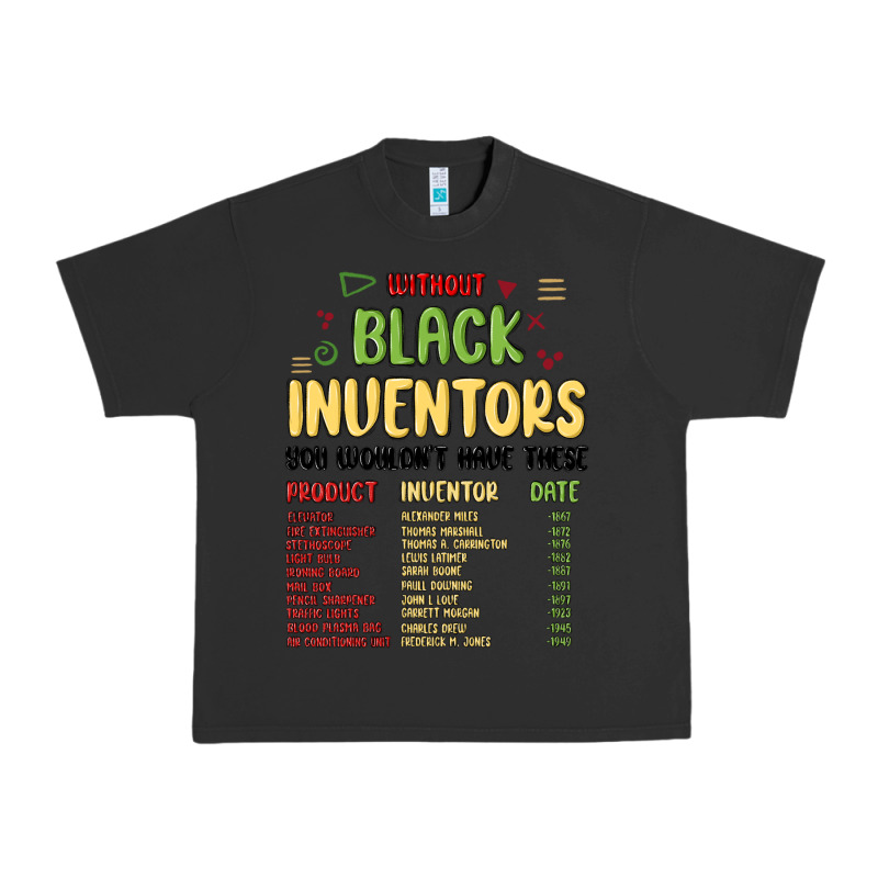 Black Inventors Black History Urban Heavy Tee by MaliasSmallBusiness | Teevron