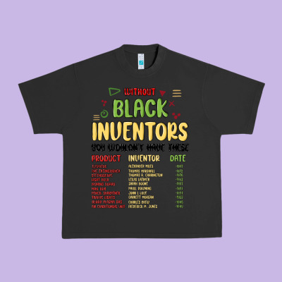 Black Inventors Black History Urban Heavy Tee Designed By Maliassmallbusiness