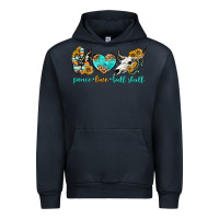 Navy peace love bull skull bbs Urban Hoodie - BundleAndBundleShop