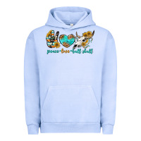 Pigment Grape Ice peace love bull skull bbs Urban Hoodie - BundleAndBundleShop