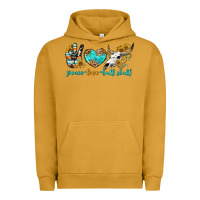Pigment Peanut Butter peace love bull skull bbs Urban Hoodie - BundleAndBundleShop