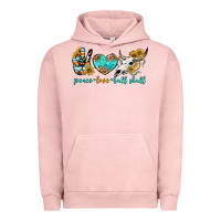 Peace Love Bull Skull Bbs Urban Hoodie | Teevron