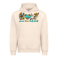 Sandshell peace love bull skull bbs Urban Hoodie - BundleAndBundleShop