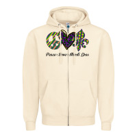 Sandshell mardi gras love peace Zipper Hoodie - Bettercallsaul