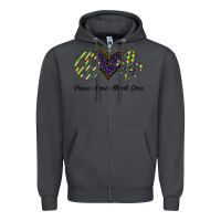 Smoke mardi gras love peace Zipper Hoodie - Bettercallsaul