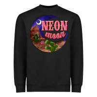 Black neon moon Heavyweight Sweatshirt - NancyCooperArtShop