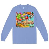 Colony Blue school elements Long Sleeve Tee - NancyCooperArtShop