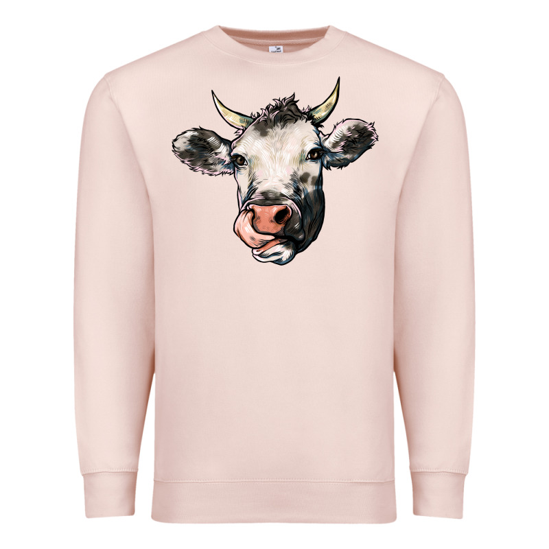 Cow Premium Sweatshirt by HowdyJamesFarm | Teevron