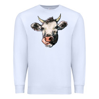 White Cow Premium Sweatshirt - HowdyJamesFarm