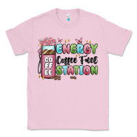 Bubblegum Pink energy coffee fuel station Classic Tee - MaliasSmallBusiness