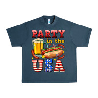 Midnight Navy party in the usa Urban Heavy Tee - AdoDesignShop