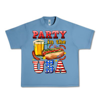 Pebble Blue party in the usa Urban Heavy Tee - AdoDesignShop