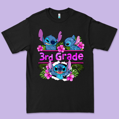 Preview Flower Stitch 3rd Grade Premium Tee Designed By Adodesignshop