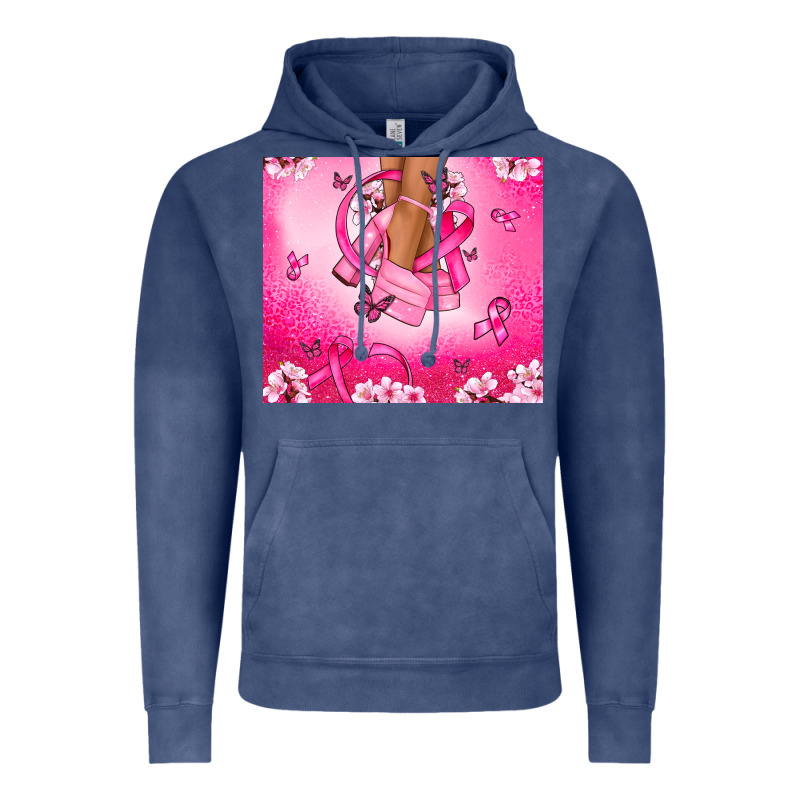 Breast Cancer Diva Vintage Hoodie by NancyCooperArtShop | Teevron