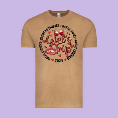 Girl's Trip Vintage Tee Designed By Maliassmallbusiness