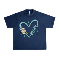 Mom With Heart And Flowers Urban Heavy Tee | Teevron