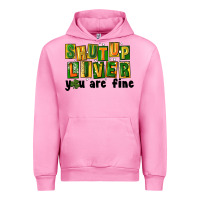 Fuchsia Pink shut up liver you are fine Urban Hoodie - FaDigitalArtStudio