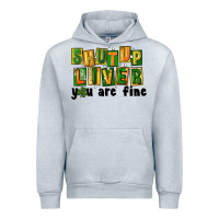 Heather Grey shut up liver you are fine Urban Hoodie - FaDigitalArtStudio