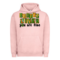 Pigment Salmon shut up liver you are fine Urban Hoodie - FaDigitalArtStudio