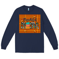 Navy thankful tumbler Long Sleeve Tee - JahusDesignShop