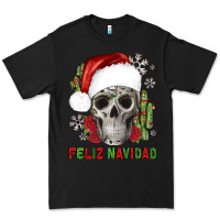 Black feliz navidad skull cactus Premium Tee - JahusDesignShop
