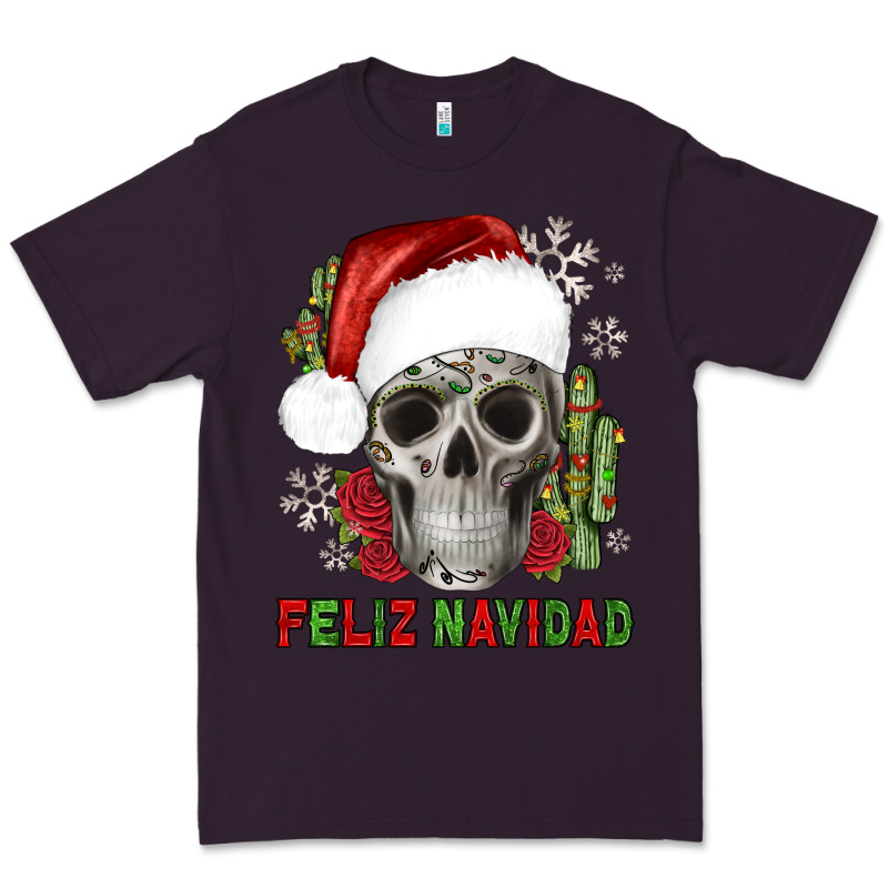 Feliz Navidad Skull Cactus Premium Tee by JahusDesignShop | Teevron