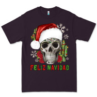 Plum feliz navidad skull cactus Premium Tee - JahusDesignShop