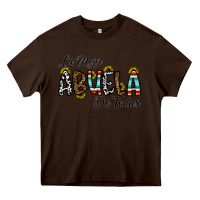Chocolate Brown la mejor abuela de todas Heavy Core Tee - CowhideDigitalArt
