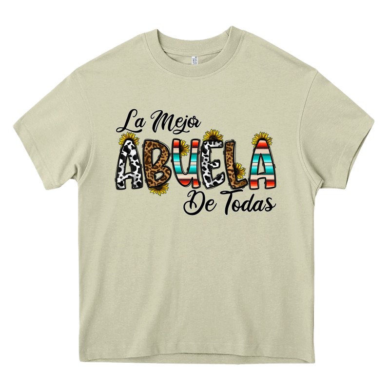 La Mejor Abuela De Todas Heavy Core Tee by CowhideDigitalArt | Teevron