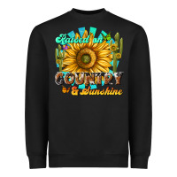 Black raised on country  sunshine Heavyweight Sweatshirt - NancyCooperArtShop