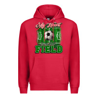 Cardinal My heart is on that court Soccer Premium Hoodie - HowdyJamesFarm